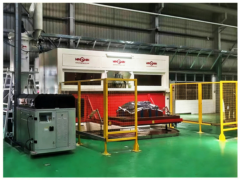 Dreifach-Roboter-Wasserstrahlschneidstation